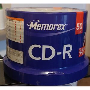 MEMOREX MusicCD-R 50NEW FACTORY SEAL Pack Blank CDS | 52X 700MB 80 Minutes #18B5